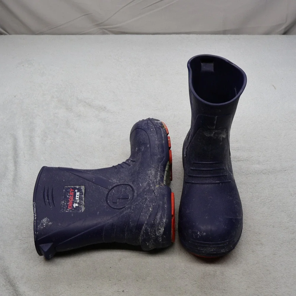 Tingley Flite Unisex M7 W9 Rain Boots Blue Waterproof Slip Resistant Utility